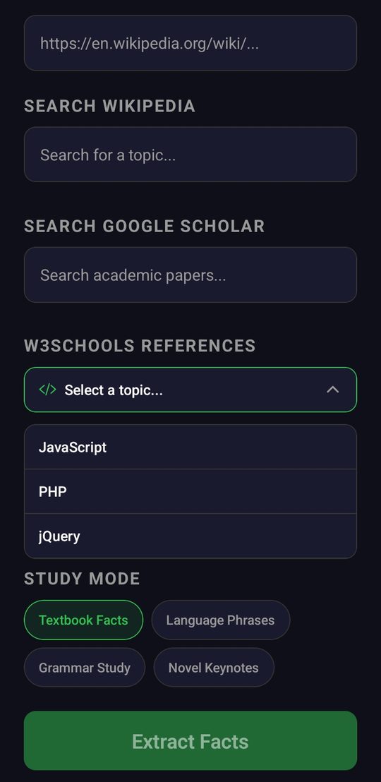 Import documents screen